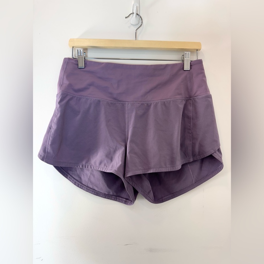 Lululemon Speed Up High-Rise Lined Short 2.5" Purple Ash - Picture 4 of 7